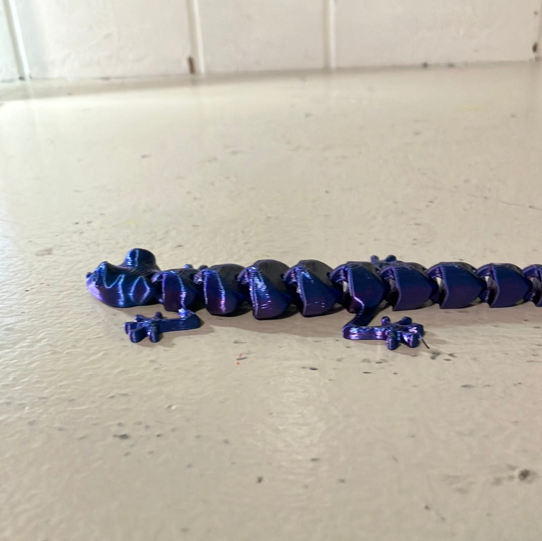 3-D printed articulated Lizard
