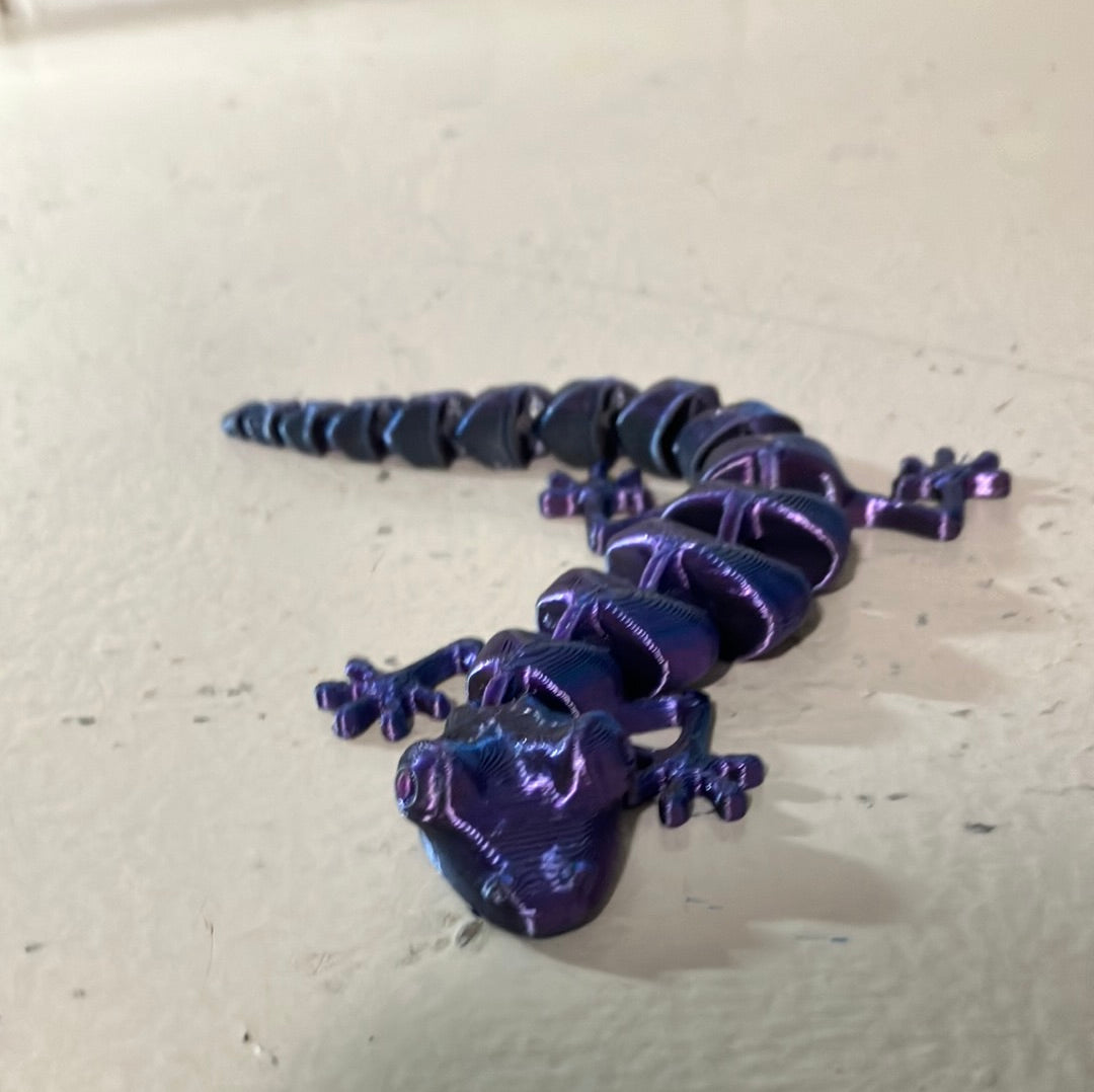 3-D printed articulated Lizard￼