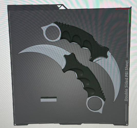 3D Printed Karambit Knife